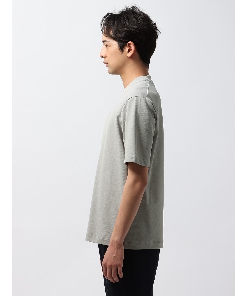 SUIT SQUARE（スーツスクエア）の「オフィT Tシャツ 半袖 ウォッシャブル プレーティング鹿の子（Tシャツ/カットソー・メンズ・ホワイト系/ブラック系/グレー系/ブルー系・LL/3L/S/M/L）」の16枚目の写真