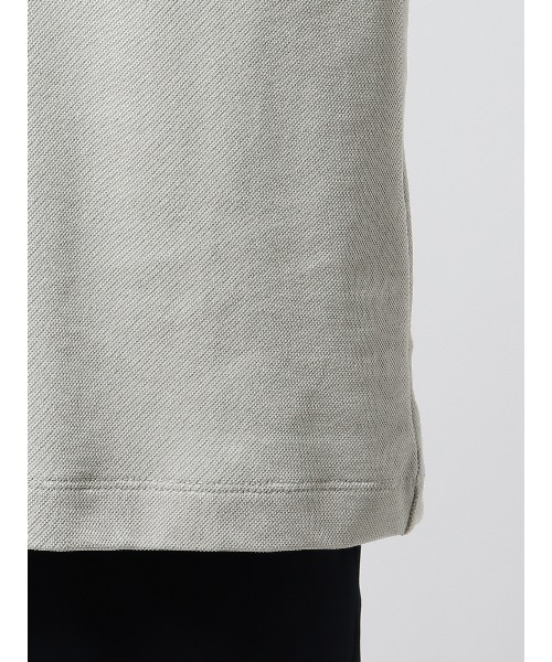 SUIT SQUARE（スーツスクエア）の「オフィT Tシャツ 半袖 ウォッシャブル プレーティング鹿の子（Tシャツ/カットソー・メンズ・ホワイト系/ブラック系/グレー系/ブルー系・LL/3L/S/M/L）」の20枚目の写真