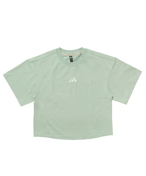 adidas（アディダス）の「【別注】アディダス adidas W LUX CA クロップドTシャツ AP 限定コラボ（Tシャツ/カットソー・レディース・グリーン/ホワイト/ベビーピンク・S/M/L/XL）」の14枚目の写真