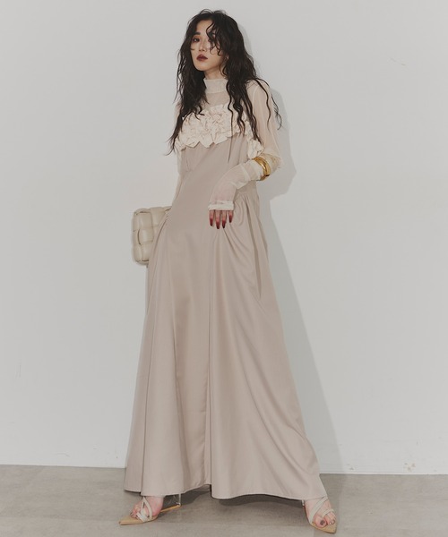 ワンピース Chris TROIS. Flower gather dress Flower gather dress（ワンピース）｜Chris TROIS.（クリス