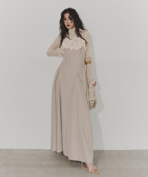 ワンピース Chris TROIS. Flower gather dress Flower gather dress（ワンピース）｜Chris TROIS.（クリス