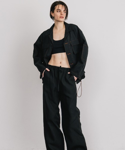 CREDONA（クレドナ）の「KNIT BUSTIER LONG  SHIRTS/ニットビスチェロングシャツ（ニット/セーター・レディース・ブラック/ベージュ/イエロー・FREE）」の19枚目の写真