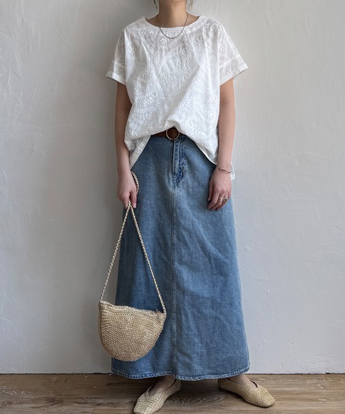 ＆ellecy アンドエルシー タイガー刺繍ブラウス