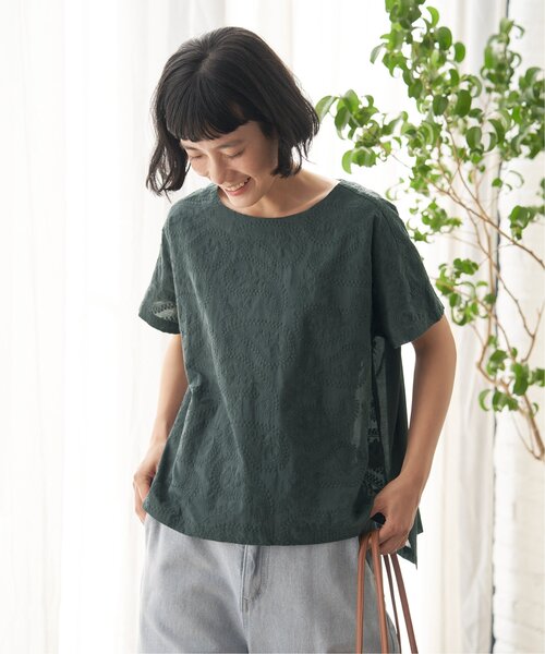 LBC（エルビーシー）の「ペイズリー刺繍ブラウス（シャツ/ブラウス・レディース・ネイビー/ホワイト/イエロー系その他/ターコイズブルー/グレー/チャコール/レッドパープル・M/L）」の10枚目の写真