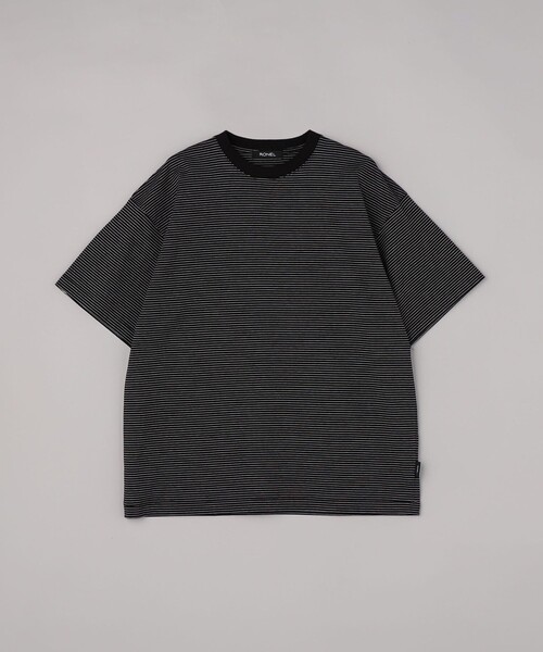 RONEL(ロネル)の「【RONEL】ミジンボーダーT(Tシャツ/カットソー・メンズ・ブラック/ライム/ホワイト・XL/L/S/M)」の3枚目の写真