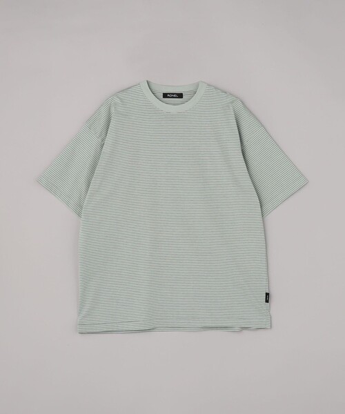 RONEL(ロネル)の「【RONEL】ミジンボーダーT(Tシャツ/カットソー・メンズ・ブラック/ライム/ホワイト・XL/L/S/M)」の14枚目の写真