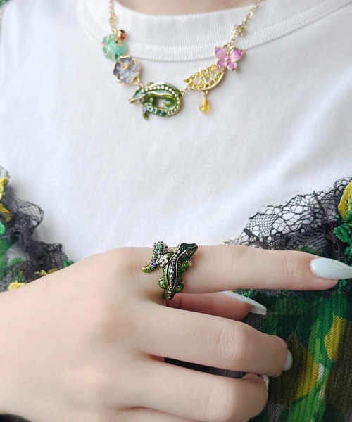 【ANNA SUI】即対応 ワニモチーフ リング ワニモチーフ リング（リング）｜ANNA SUI（アナスイ）の
