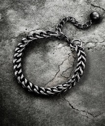 1004ST（イチマルマルヨンエスティー）の「【1004ST】シルバー チェーン ビーズ ブレスレット(MA)（ブレスレット）」