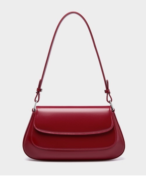 NiiNa(ニーナ)の「【 NiiNa / ニーナ 】高品質牛革 2way ワンハンドル ラウンド サドルバッグ(ショルダーバッグ・レディース・レッド/ブラウン/ブラック・FREE)」の3枚目の写真