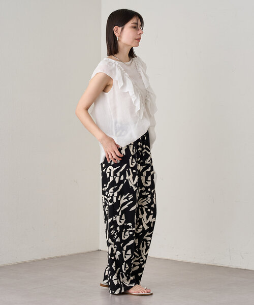 新品　ラウンジドレス　裾ねじりパンツ 新品 ラウンジドレス 裾ねじりパンツ LOUNGEDRESS（ラウンジ