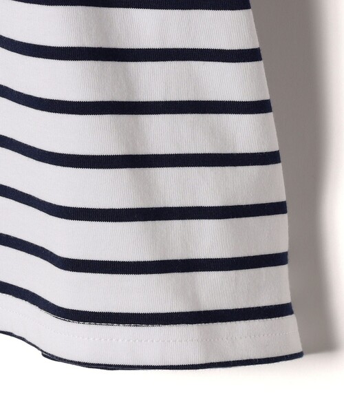 SHIPS Colors(シップス カラーズ)の「SHIPS Colors:〈洗濯機可能〉カラー ボーダー ギャザー スリーブ プルオーバー(Tシャツ/カットソー・レディース・ピンク/グリーン/ネイビー・ONE SIZE)」の11枚目の写真