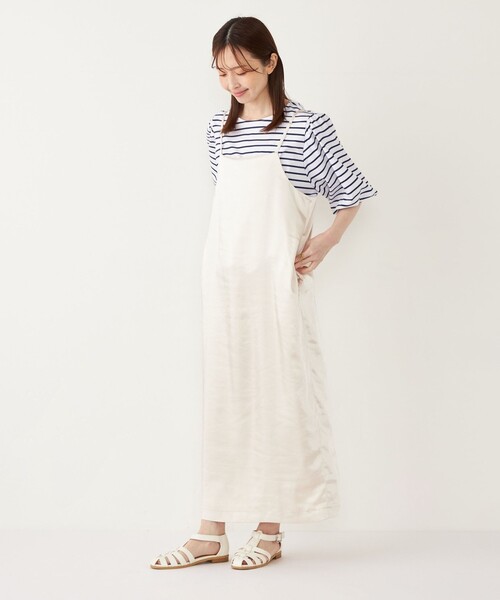 SHIPS Colors(シップス カラーズ)の「SHIPS Colors:〈洗濯機可能〉カラー ボーダー ギャザー スリーブ プルオーバー(Tシャツ/カットソー・レディース・ピンク/グリーン/ネイビー・ONE SIZE)」の22枚目の写真