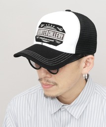 CELEB（セレブ）の「ダメージ加工 ワッペン刺繍 ウレタンメッシュキャップ（キャップ）」