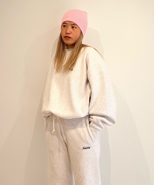 HOLIDAY（ホリデイ）の「BEANIE (Holiday) ビーニー (ホリデイ)（ニットキャップ/ビーニー・レディース・ブルー/グレー/ピンク/ブラック・ONE SIZE）」の8枚目の写真