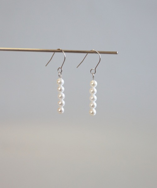 CERCA(チェルカ)の「KAM.accessory/サージカルステンレス316L/金属アレルギー対応/5連パールピアス(ピアス(両耳用)・レディース・ゴールド系1/ゴールド系2/シルバー系2/シルバー系1・FREE)」の15枚目の写真