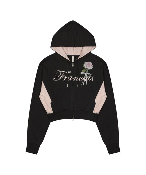 パーカー L15 ROSE CROP HOOD ZIP-UP レディース L15 ROSE CROP HOOD ZIP-UP（パーカー）｜LARTIGENT