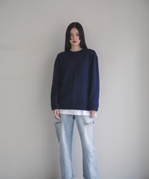minius（ミニウス）の「【hatoooooooooo】12G smouth knit pullover/無地シンプルデザインクルーネックニット（ニット/セーター）」