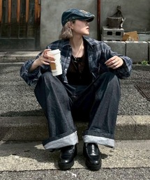 Chikashitsu +（チカシツプラス）の「【Chikashitsu +】henley neck sleeveless 2 / 【チカシツプラス】ヘンリーネックタンクトップ（タンクトップ）」