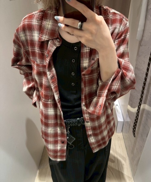 Chikashitsu +（チカシツプラス）の「【Chikashitsu +】henry neck sleeveless 2 / 【チカシツプラス】ヘンリーネックタンクトップ（タンクトップ・メンズ・ブラック/ホワイト/ダークブラウン・ONE SIZE）」の19枚目の写真