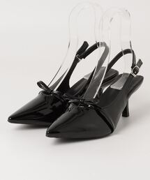 Per sist ence（パーシエンス）の「エナメルスマートリボンミュール（サンダル）」