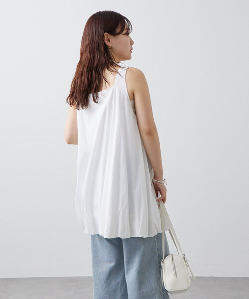 mystic(ミスティック)の「【夏の着映えアイテム/2サイズ展開】バルーンミニジャンスカ(ワンピース・レディース・ブラック/オリーブ/オフホワイト・FREE/2)」の10枚目の写真