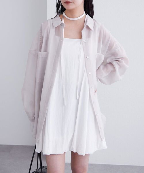 mystic(ミスティック)の「【夏の着映えアイテム/2サイズ展開】バルーンミニジャンスカ(ワンピース・レディース・ブラック/オリーブ/オフホワイト・FREE/2)」の17枚目の写真