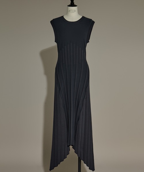 ⭕️三日間限定破格⭕️ 38 CINOH ノースリーブニットワンピース グレー セール】【CINOH/チノ】《STUDIOUS別注》NO SLEEVE KNIT DRESS