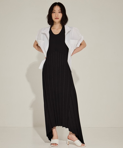 セール】【CINOH/チノ】《STUDIOUS別注》NO SLEEVE KNIT DRESS