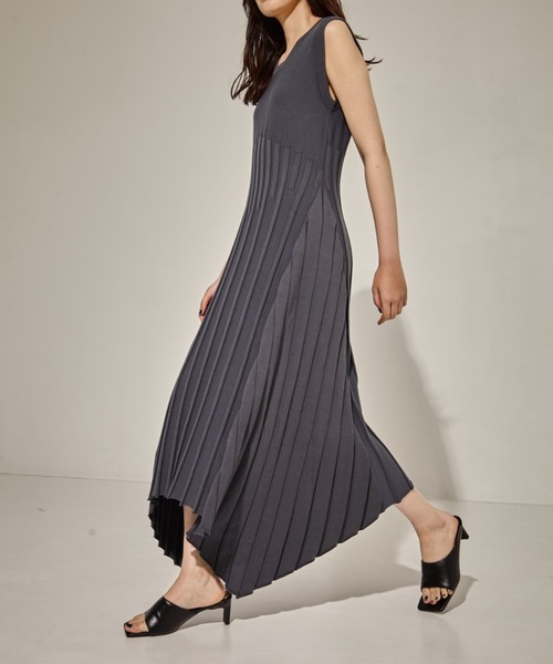 CINOH/チノ】《STUDIOUS別注》NO SLEEVE KNIT DRESS