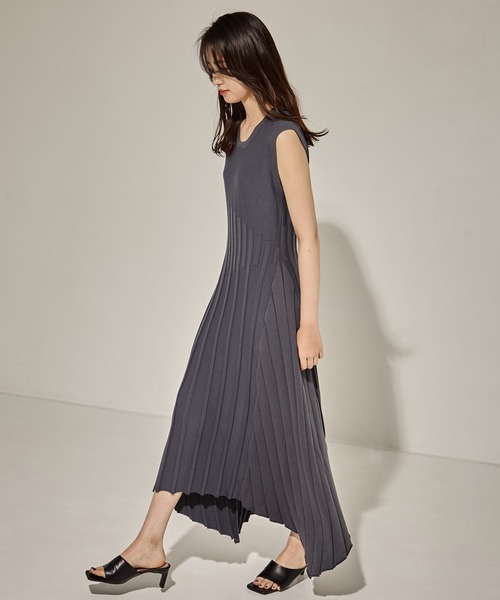 CINOH/チノ】《STUDIOUS別注》NO SLEEVE KNIT DRESS