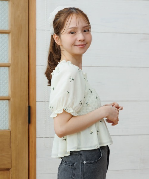 新品　flower　ペチュニアブラウス セール】ペチュニアブラウス（シャツ/ブラウス）｜flower