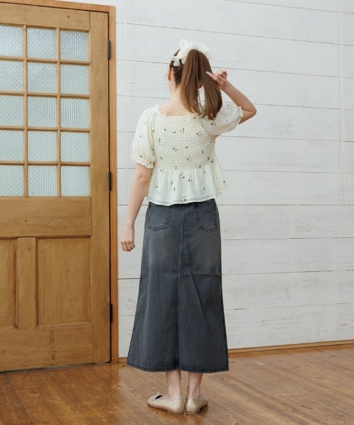 flower（フラワー）の「ペチュニアブラウス（シャツ/ブラウス・レディース・イエロー/ホワイト・FREE）」の11枚目の写真