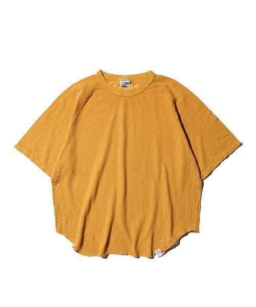 WALLA WALLA SPORT（ワラワラスポーツ）の「WALLA WALLA SPORT / ワラワラスポーツ COTTON MESH RAGLAN TEE（Tシャツ/カットソー・メンズ・ブラック/ターコイズブルー/ホワイト/マスタード・MEDIUM/LARGE/X-LARGE）」の4枚目の写真