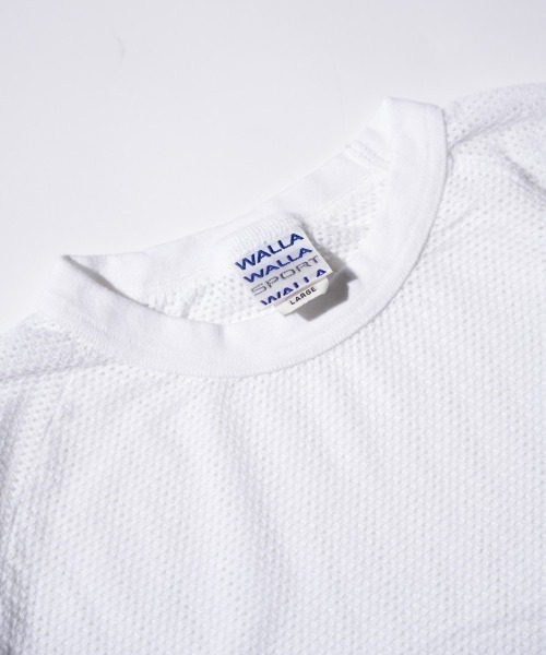 WALLA WALLA SPORT（ワラワラスポーツ）の「WALLA WALLA SPORT / ワラワラスポーツ COTTON MESH RAGLAN TEE（Tシャツ/カットソー・メンズ・ブラック/ターコイズブルー/ホワイト/マスタード・MEDIUM/LARGE/X-LARGE）」の19枚目の写真