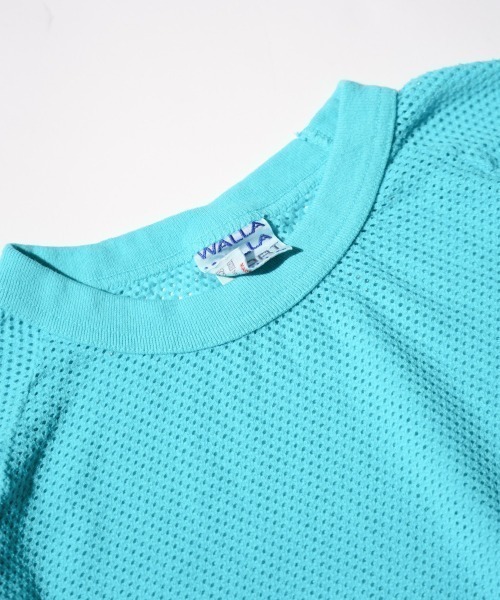WALLA WALLA SPORT（ワラワラスポーツ）の「WALLA WALLA SPORT / ワラワラスポーツ COTTON MESH RAGLAN TEE（Tシャツ/カットソー・メンズ・ブラック/ターコイズブルー/ホワイト/マスタード・MEDIUM/LARGE/X-LARGE）」の15枚目の写真