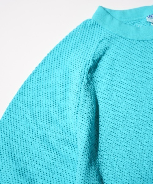 WALLA WALLA SPORT（ワラワラスポーツ）の「WALLA WALLA SPORT / ワラワラスポーツ COTTON MESH RAGLAN TEE（Tシャツ/カットソー・メンズ・ブラック/ターコイズブルー/ホワイト/マスタード・MEDIUM/LARGE/X-LARGE）」の16枚目の写真