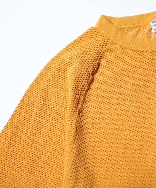 WALLA WALLA SPORT（ワラワラスポーツ）の「WALLA WALLA SPORT / ワラワラスポーツ COTTON MESH RAGLAN TEE（Tシャツ/カットソー・メンズ・ブラック/ターコイズブルー/ホワイト/マスタード・MEDIUM/LARGE/X-LARGE）」の7枚目の写真