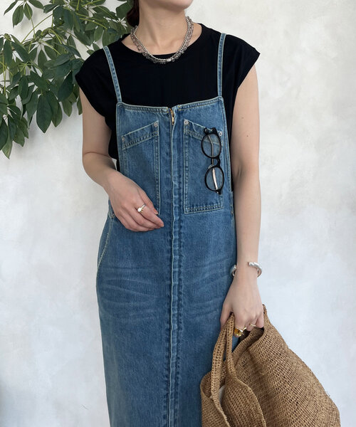 DouDou（ドゥドゥ）の「【接触冷感】リヨセル混フレンチプルオーバー（Tシャツ/カットソー・レディース・ブラック/ライトベージュ/ブラウン/ピンク/オフホワイト・FREE）」の2枚目の写真