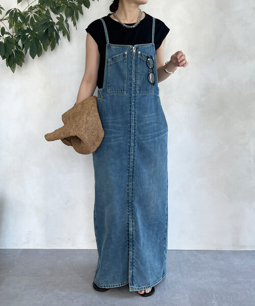 DouDou（ドゥドゥ）の「【接触冷感】リヨセル混フレンチプルオーバー（Tシャツ/カットソー・レディース・ブラック/ライトベージュ/ブラウン/ピンク/オフホワイト・FREE）」の16枚目の写真