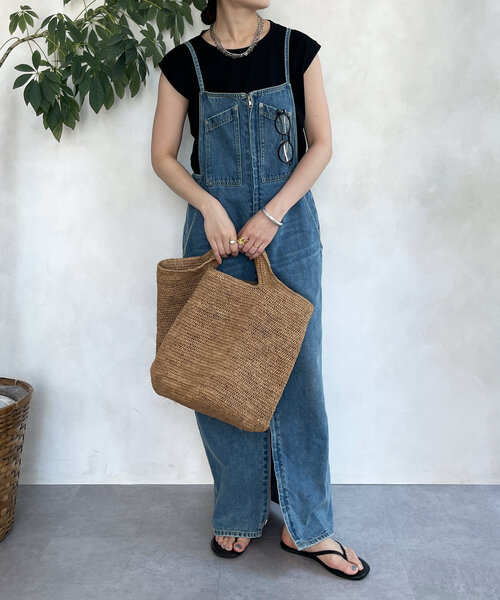 DouDou（ドゥドゥ）の「【接触冷感】リヨセル混フレンチプルオーバー（Tシャツ/カットソー・レディース・ブラック/ライトベージュ/ブラウン/ピンク/オフホワイト・FREE）」の18枚目の写真