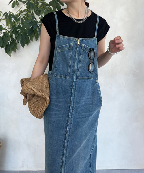 DouDou（ドゥドゥ）の「【接触冷感】リヨセル混フレンチプルオーバー（Tシャツ/カットソー・レディース・ブラック/ライトベージュ/ブラウン/ピンク/オフホワイト・FREE）」の20枚目の写真