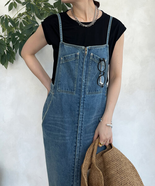 DouDou（ドゥドゥ）の「【接触冷感】リヨセル混フレンチプルオーバー（Tシャツ/カットソー・レディース・ブラック/ライトベージュ/ブラウン/ピンク/オフホワイト・FREE）」の21枚目の写真