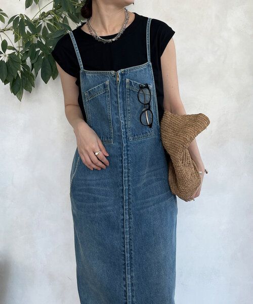 DouDou（ドゥドゥ）の「【接触冷感】リヨセル混フレンチプルオーバー（Tシャツ/カットソー・レディース・ブラック/ライトベージュ/ブラウン/ピンク/オフホワイト・FREE）」の22枚目の写真