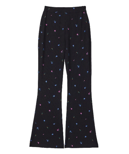 パンツ ameri FIORE PRINT DENIM PANTS FIORE PRINT DENIM PANTS