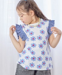 the toeホワイト フリル付き 半袖トップス S フリルトップス カットソー Tシャツ レディース 半袖 トップス