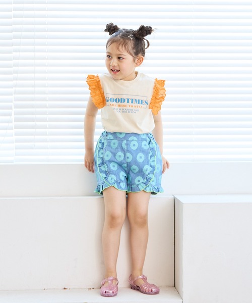 LSP WOW（エルエスピーワオ）の「【LSP WOW!】袖レースフリルTee（Tシャツ/カットソー・キッズ・ブラック系その他/ピンク系その他/ホワイト系その他/ベージュ系その他/ネイビー/グリーン系その他・80/90/100/110/120/130）」の10枚目の写真