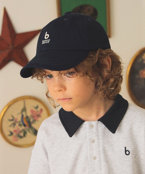 こども ビームス（コドモビームス）の「b オリジナル キャップ 2025FW（52～55cm）（キャップ・キッズ・ホワイト系その他6/ネイビー・ONE SIZE）」の2枚目の写真