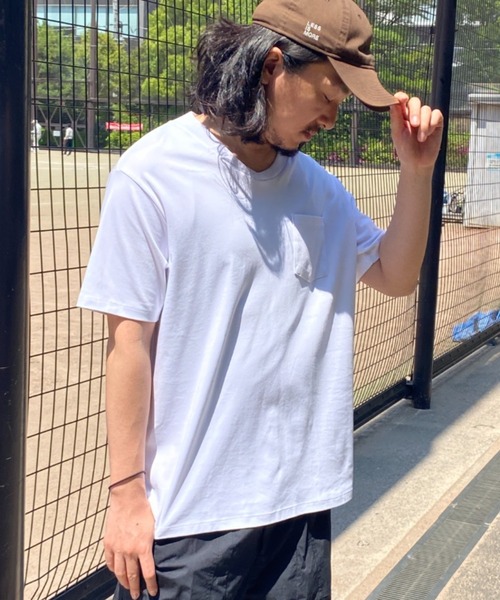 NO NEED(ノーニード)の「ポケ付きVネックT(Tシャツ/カットソー・メンズ・ホワイト・M/L)」の4枚目の写真