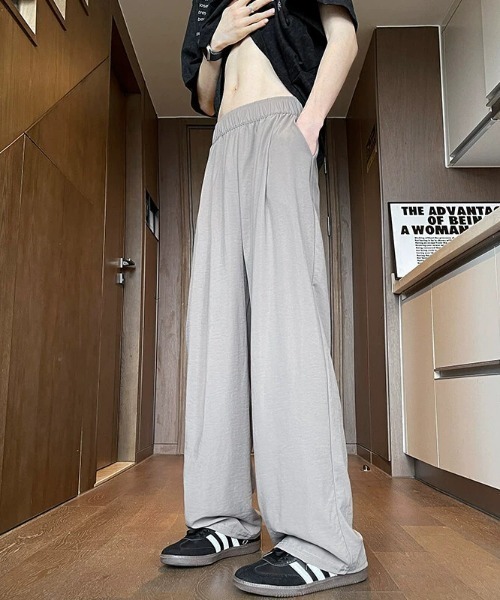 SHEPP(シープ)の「イージーワイドパンツ(その他パンツ・メンズ・ブラック/グレー・M/L)」の3枚目の写真