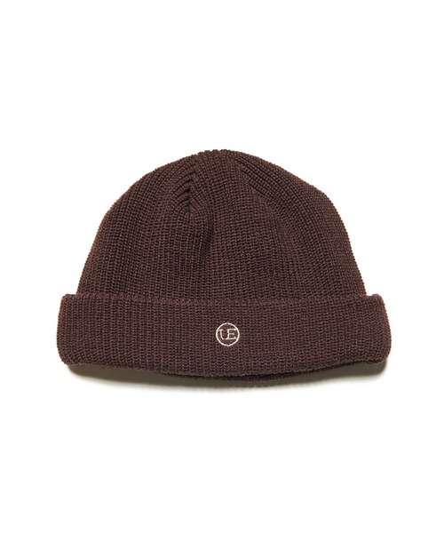uniform experiment（ユニフォームエクスペリメント）の「UE WATCH CAP（ニットキャップ/ビーニー・メンズ・ブラック/ブラウン/ネイビー/チャコールグレー・FREE）」の3枚目の写真